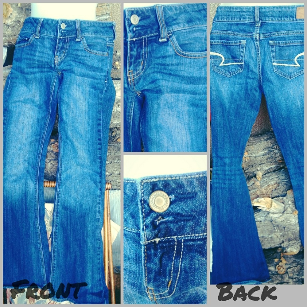 American eagle stretch bootleg size 0